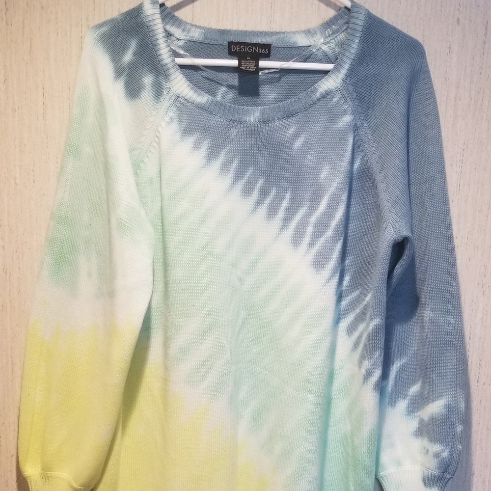 Design 365 tie dye sweater size 1x